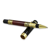 Stylo à bille personnalisé avec logo gravé en or, largeur d'écriture de 1,0 mm, cadeau d'affaires haut de gamme