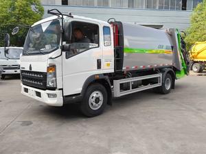 Camion de gestion des déchets Howo 4x2 9m3, camion compacteur à ordures - Product Image 4