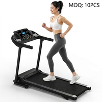 Mesin Lari Lipat Terlaris Profesional, Treadmill Elektrik Bermotor untuk Berjalan dan Jogging, Cocok untuk Kebugaran Kardio
