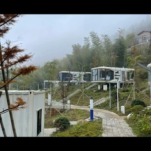 Muebles casa de madera prefabricada eco pequeña casa exuberante complejo plegable Hotel acero un marco cabina muebles casa - Product Image 3