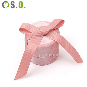 Boîte de présentation de bijoux en velours de luxe personnalisable tout-en-un pour femmes, boîte d'emballage pour bagues et colliers - Product Image 2