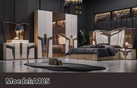 Ensemble complet de meubles de chambre à coucher 2023, design moderne, lit double king size en bois, meubles de chambre à coucher de luxe