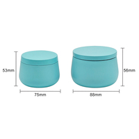Boîte en fer blanc de stockage pour bougies, type RTS Big Belly Can, pour pommades et bougies, emballage métallique, conteneurs métalliques pour bougies