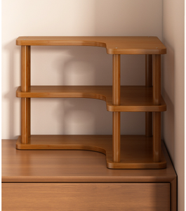 Étagère de rangement d'angle de bureau Maxfree en bois à trois niveaux, non pliable, de type vertical, multifonctionnelle pour articles divers et ateliers - Product Image 6