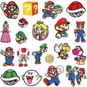 แพทช์ปัก<span class=keywords><strong>ลาย</strong></span>การ์ตูนเด็กยอดนิยมจาก Mario Factory แพทช์ลายการ์ตูนแบบกำหนดเองสำหรับรีดติด<span class=keywords><strong>เสื้อ</strong></span>ผ้า หมวก กระเป๋า - Product Image 1