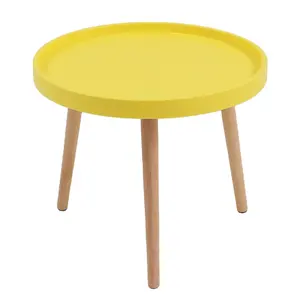Tavolino tondo 거실 가구 작은 커피 테이블 현대 작은 라운드 코너 사이드 테이블 프랑스어 사이드 테이블
