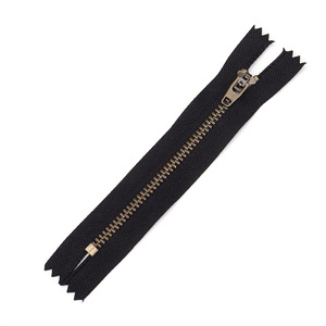 4 #   <span class=keywords><strong>Cerniera</strong></span> in denim <span class=keywords><strong>con</strong></span> denti a Y in acciaio inossidabile 304, lega di alluminio, testa a <span class=keywords><strong>molla</strong></span> europea, denti in bronzo bianco ottone - Product Image 5