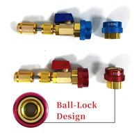 Auto AC R134A R1234YF Valve Core Remover et outil d'installation pour Set Standard et JRA Valve Core Couplers