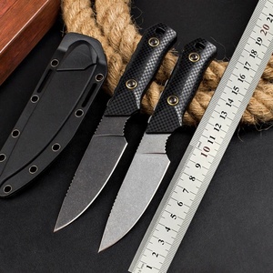 Couteau de chasse à lame fixe BM Raghorn 15600OR, manche intégral, acier inoxydable D2, avec étui, couteau de camping EDC pour extérieur, OEM - Product Image 6