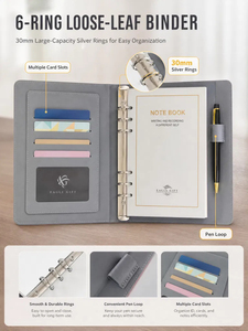 Eagle Gift Pink Imitation Leather Hardcover <b>Planner</b> Organizer Sewing Bound A5 Size Daily Weekly Monthly Agenda Notebook - Product Image 6