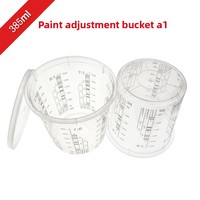 Pexmientas Car Care Pot à mesurer en plastique PP Tasse à mesurer pour mélanger la peinture Tasse à mesurer pour mélanger la peinture