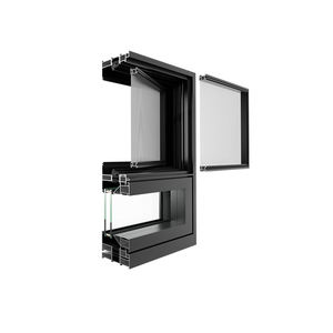 Huasin Bulk Hoge Kwaliteit Toronto Magazijn Aangepaste Thermische Onderbreking Dubbele Opening Ultra-Smal Verborgen Raam Aluminium - Product Image 5