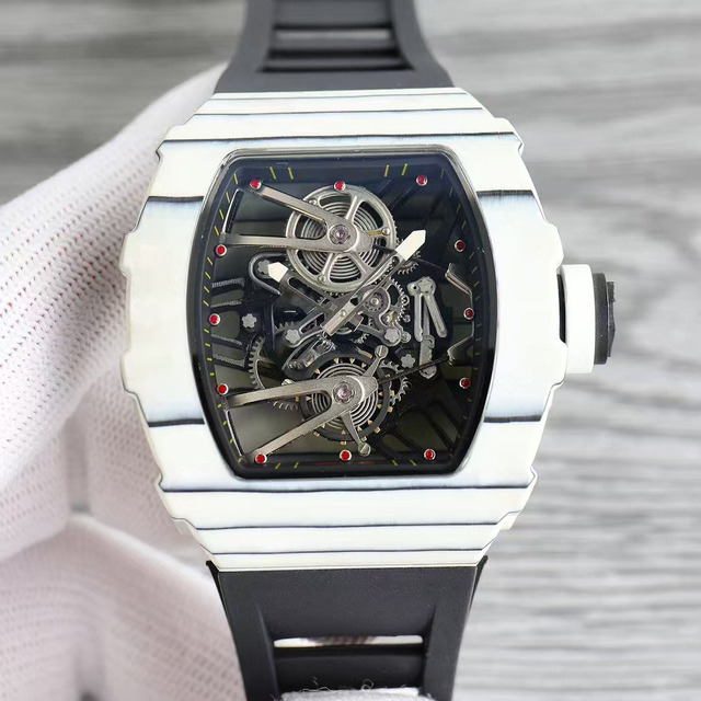 High-quality best-selling carbon fiber sapphire tourbillon hollow dial sports men's automatic mechanical waterproof watch