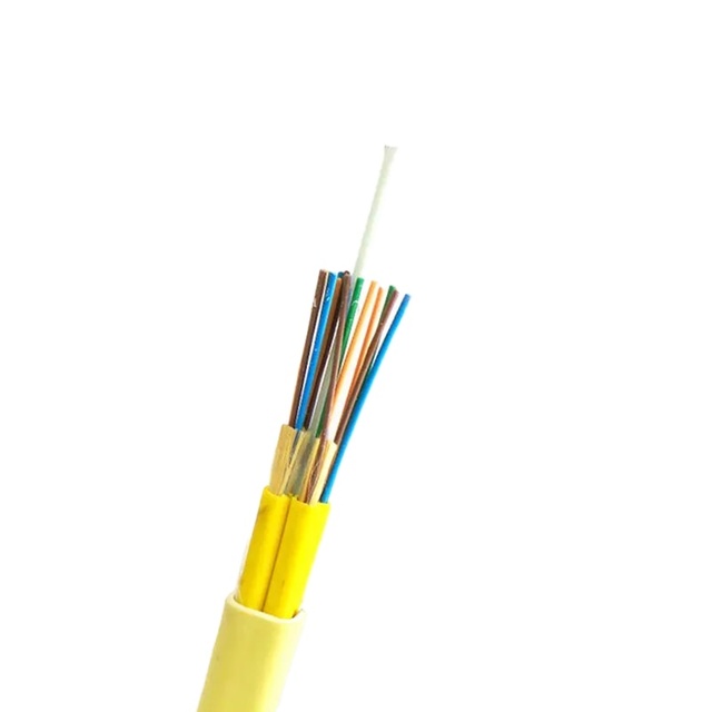 Owire Indoor Optical Fiber Cable GJBFJH/GJBFJV 12-Core Drop Breakout Cable with PE/PVC/LSZH Jacket and FRP Strength Member