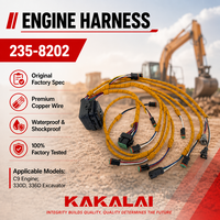 Faisceau de câblage d'excavatrice KAKALAI 235-8202, faisceau de câblage moteur pour excavatrice CAT C9 330D 336D 336D2