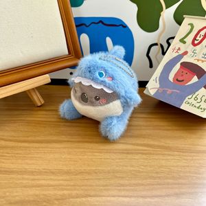 Sceau transfrontalier <span class=keywords><strong>requin</strong></span> en peluche petite <span class=keywords><strong>baleine</strong></span> porte-clés pendentif Animal marin sac poupée coton matériel en gros - Product Image 3