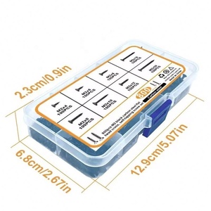 800pcs <b>Black</b> Cross Countersunk Head Flat Head <b>Self</b> <b>Tapping</b> <b>Screw</b> Combination Carbon Steel <b>Black</b> Phillips Mini <b>Screw</b> M2 - Product Image 6