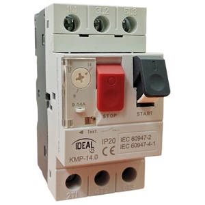 อุปกรณ์ป้องกันมอเตอร์ Ideal Kmp 14.0 9-14A สวิตช์สตาร์ท-สต็อปสามเฟสสำหรับมอเตอร์ไฟฟ้า - Product Image 1