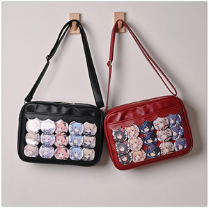 Custom Pain <b>Bag</b> Pin <b>Tote</b> <b>Bag</b> PVC Cute Decorative Women's <b>Bag</b> Portable <b>Zipper</b> Shoulder Niche Design Plus Logo - Product Image 1