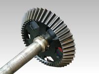 Engrenage conique droit de haute précision de la marque HaiYuan avec modèle personnalisable pour les machines de transmission industrielles