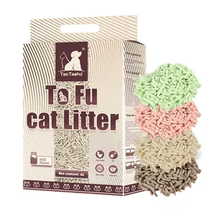 China Manufacturer Cheap Price Various Styles Plant Fiber Tofu Kitty Litter fresh scent Bean Curd tofu Cat litter sand
