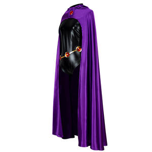 Novedad para Comercio Exterior: Disfraz <span class=keywords><strong>de</strong></span> Cosplay <span class=keywords><strong>de</strong></span> Raven <span class=keywords><strong>de</strong></span> <span class=keywords><strong>los</strong></span> Jóvenes <span class=keywords><strong>Titanes</strong></span>, Superhéroe <span class=keywords><strong>de</strong></span> DC <span class=keywords><strong>Comics</strong></span>, Set Completo en Stock - Product Image 4