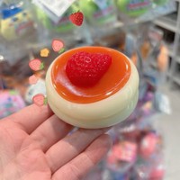 Jouet anti-stress souple en TPR à récupération lente, style gâteau soufflé, gadget à presser pour adolescents et adultes