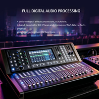 Console de mixage numérique professionnelle 16 canaux avec faders motorisés Dante pour concerts en direct