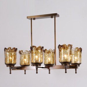 Lustre élégant en verre suspendu avec pétales blancs et transparents, cascade de feuilles, pour hôtel, mariage, éclairage décoratif suspendu - Product Image 6