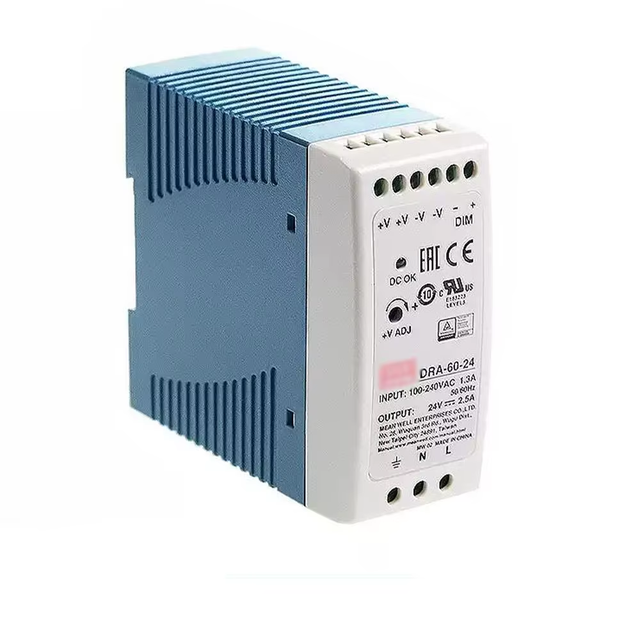DRA Rail-type Switching Power Supply 40W/60W Constant Current Intelligent System DC Adjustable dc Power Supply MEAN WELL