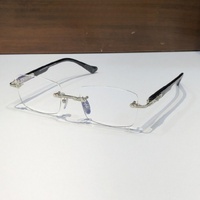 Gafas Ópticas de Diseño de Alta Calidad para Hombre y Mujer, Punk DEEP II TALLA 57-21-151, Monturas de Gafas de Acetato y Titanio de Lujo para Negocios