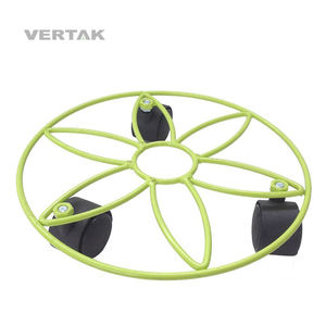 VERTAK <span class=keywords><strong>maceta</strong></span> redonda de acero con 3 ruedas para plantas - Product Image 1