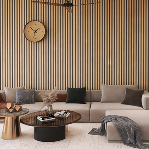 Akuslat Panneaux de plafond du fabricant moderne Akupanel Panneaux acoustiques à lattes pour salle de bal <span class=keywords><strong>MDF</strong></span> géométrique Nouveau <span class=keywords><strong>prix</strong></span> - Product Image 1