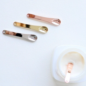 Rose Gold <b>Mini</b> Metal Cosmetic Spatula Face Cream Spoon Makeup Applicator Beauty Mask Skin Care Tool - Product Image 2