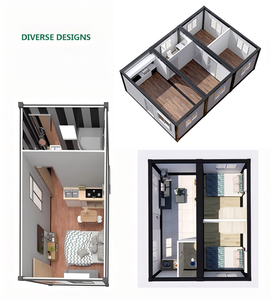 <span class=keywords><strong>Maison</strong></span> conteneur modulaire préfabriquée extensible 2/3 chambres avec panneaux solaires, écologique, pour vie hors réseau, atelier ou usage scolaire - Product Image 5