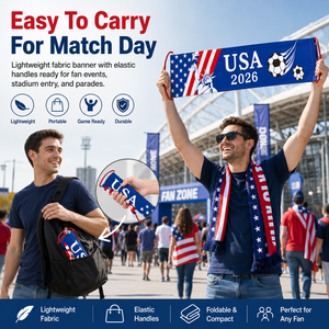Équipement <span class=keywords><strong>de</strong></span> Fête pour Supporters <span class=keywords><strong>Coupe</strong></span> du Monde <span class=keywords><strong>de</strong></span> Football 2026 – Drapeau Portable, Bannière, Accessoires <span class=keywords><strong>de</strong></span> Soutien, Décorations d'Ambiance pour Photomaton - Product Image 2
