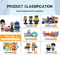 Jouets en peluche personnalisés OEM, best-sellers, en coton doux et très élastique, figurines d'action en peluche personnalisées, créations artistiques de mascottes