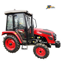 Tracteur agricole compact chinois Jiulin 25HP 4x4 pas cher avec moteur diesel 3 cylindres et chargeur frontal