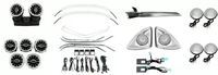 UNTUK Mercedes-Benz W205, Lampu Ambient Tweeter LED Berputar Turbo Vent Mobil