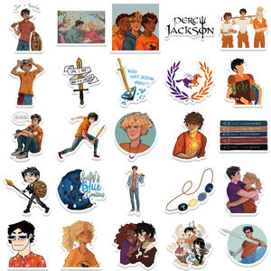 50 autocollants de personnages de dessins animés fantastiques de films d'aventure populaires mondiaux, Percy <span class=keywords><strong>Jackson</strong></span> et les Olympiens - Product Image 4