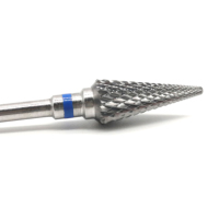 Mèches à ongles professionnelles de forme conique, coupe croisée, tête de meulage en acier au tungstène de haute qualité, légère et peu bruyante
