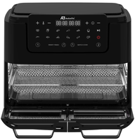 Freidora de Aire Anbolife de 12L con Doble Cesta, 2400W, Doble Zona, Pantalla Táctil Digital, Sin Aceite, 12 Ajustes Preestablecidos, Smart Finish Match Cook