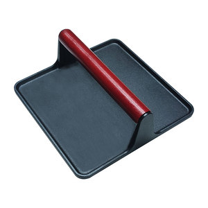 Chất Lượng Cao Đúc Sắt BBQ Nướng Báo Chí Vòng Hình Chữ Nhật Bít Tết & <span class=keywords><strong>Hamburger</strong></span> Smasher Thịt & Gia Cầm Công Cụ Kit - Product Image 2