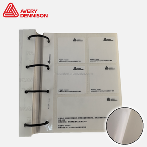 Matériel d'étiquetage PET Avery Dennison <span class=keywords><strong>Fasson</strong></span> 72825U, découpe personnalisée, film d'étiquetage industriel pour codes-barres, autocollants adhésifs acryliques - Product Image 1