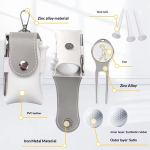 कमल का डिजाइन चमड़े पोर्टेबल मिनी गोल्फ बॉल बैग अनुकूलन खेल गौण - Product Image 5