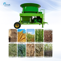Broyeur de pailles à disque à grande entrée, déchiqueteuse de tiges de maïs entières, machine à broyer les feuilles de riz et de canne à sucre