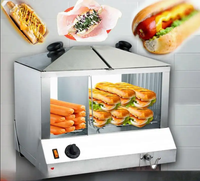 Machine à vapeur de hot-dog commerciale Offre Spéciale de haute qualité avec vitrine de hot-dog électrique de chauffe-bun