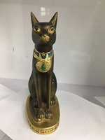 Vente chaude Égyptien Chat Ornements Maison Salon -- Résine Artisanat Égyptien Chat Déesse Résine Statue