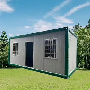 Ánh sáng khung thép 20ft phẳng gói Modular Mini Homes Tiny prefab container nhà