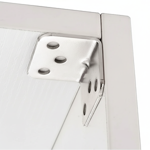 Soporte de enlace en forma de L de acero inoxidable de hierro grueso moderno, herrajes duraderos galvanizados en ángulo recto de 90 grados para muebles - Product Image 1